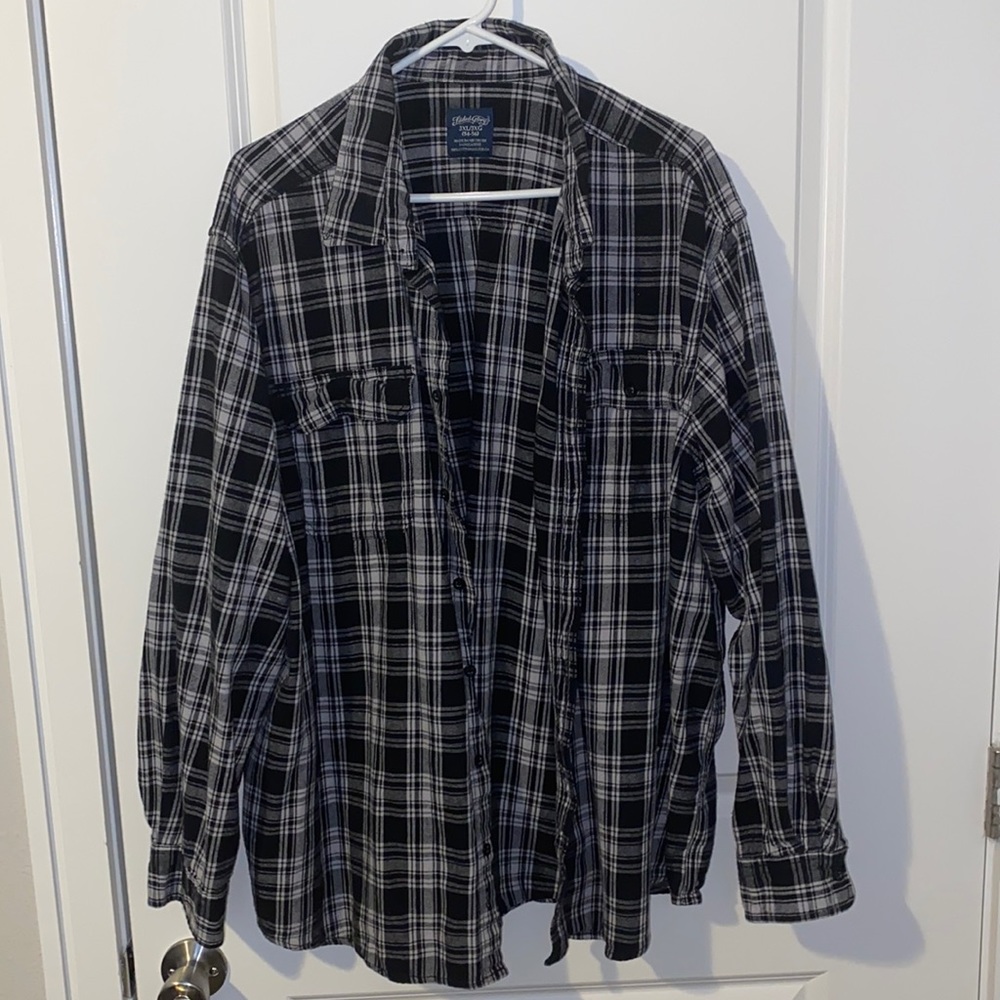 Black and White flannel 3XL